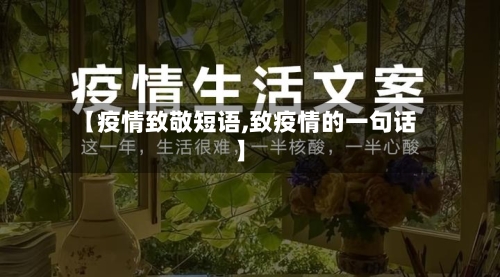 【疫情致敬短语,致疫情的一句话】