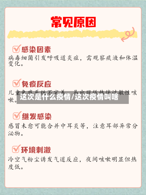 这次是什么疫情/这次疫情叫啥