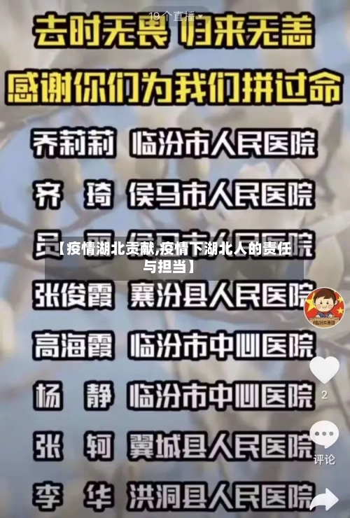 【疫情湖北贡献,疫情下湖北人的责任与担当】-第3张图片