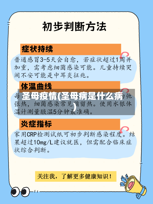 圣母疫情(圣母病是什么病)