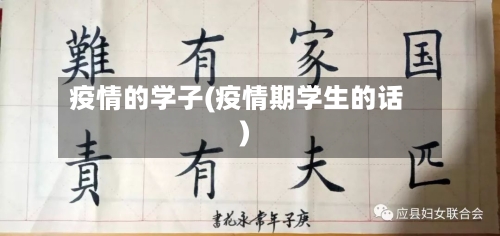 疫情的学子(疫情期学生的话)-第2张图片