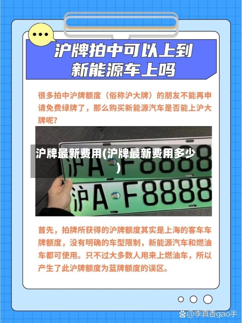 沪牌最新费用(沪牌最新费用多少)-第2张图片