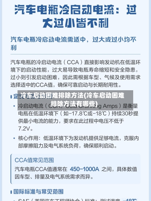 冷车启动困难排除方法(冷车启动困难排除方法有哪些)-第3张图片