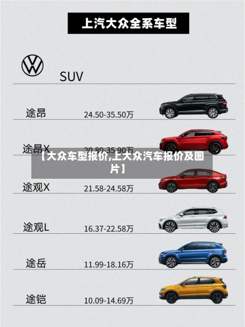 【大众车型报价,上大众汽车报价及图片】