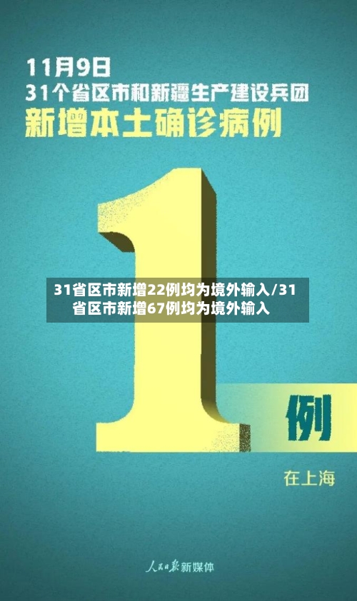 31省区市新增22例均为境外输入/31省区市新增67例均为境外输入