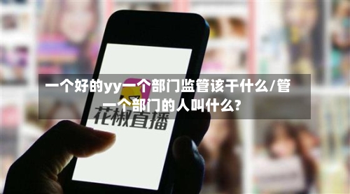 一个好的yy一个部门监管该干什么/管一个部门的人叫什么?-第3张图片