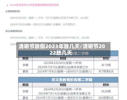 清明节放假2023年放几天/清明节2022放几天